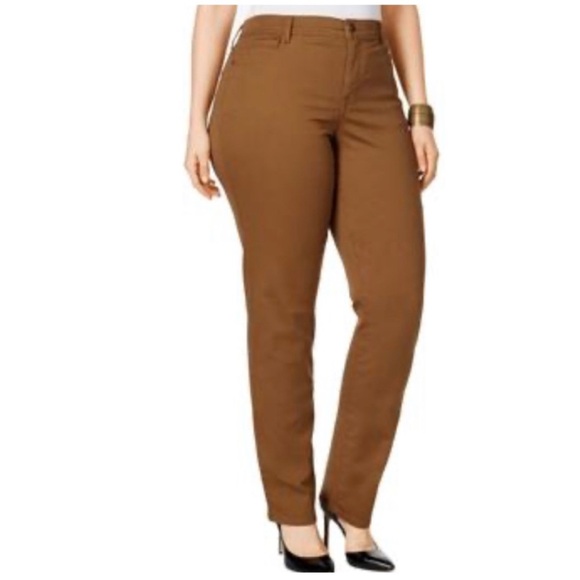 Style & Co. | curvy skinny pants tobacco brown Sz 16 - Picture 1 of 8